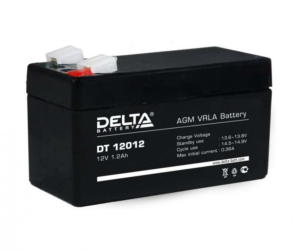 DELTA DT 12012 аккумулятор 12 В, 1.2Ач