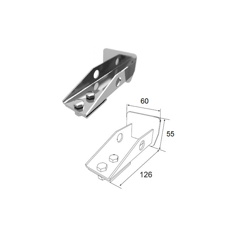 DoorHan DHS55500 Заглушка задняя для балки 60х55х3