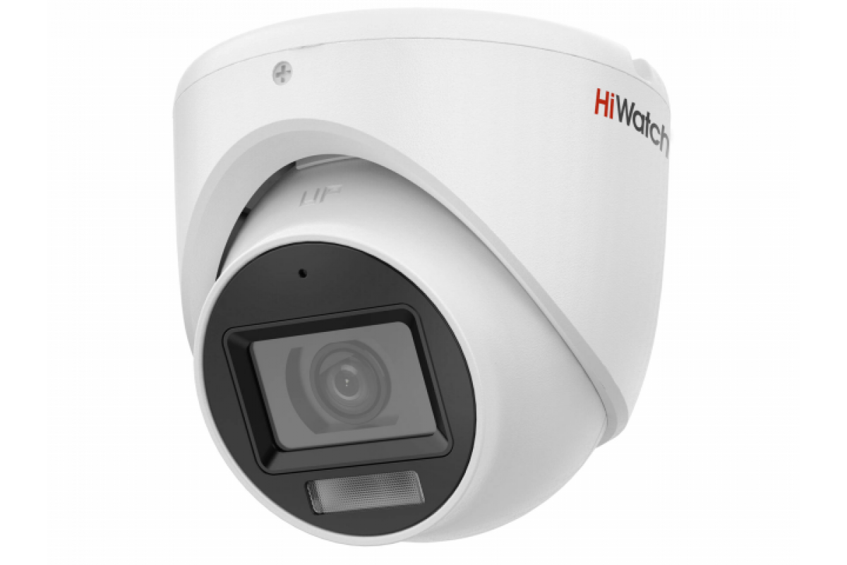 HiWatch DS-T203A(B) 2Мп купольная HD-TVI камера с гибридной подсветкой EXIR/LED до 30/20м (3.6 мм)